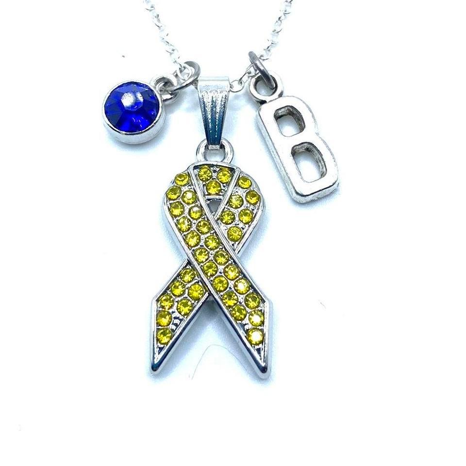 Yellow Ribbon Awareness Necklace Support 6