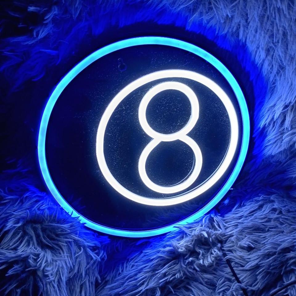 8 Ball Neon Sign Approximately E39f