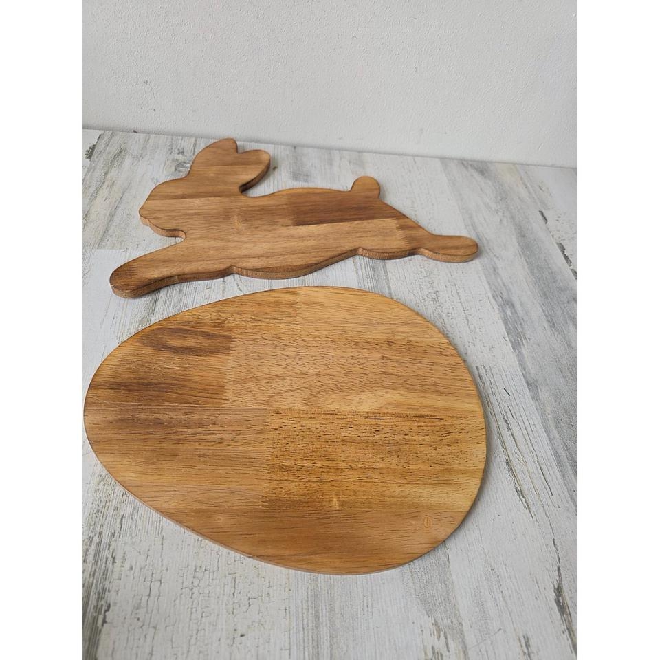 Wooden Easter Bunny Egg Charcuterie 9537