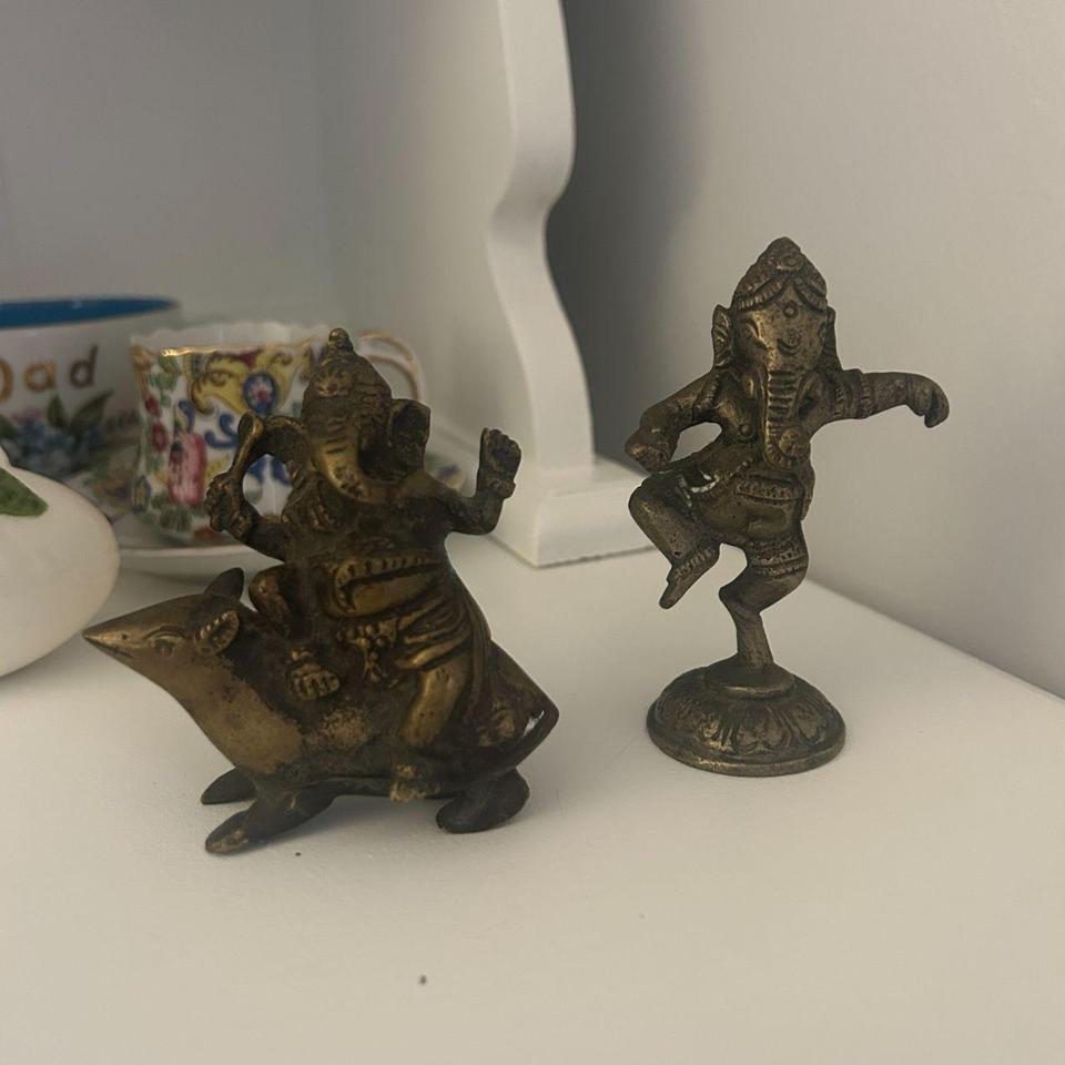 Vintage Bronze Ganesha Indian Elephant 310b