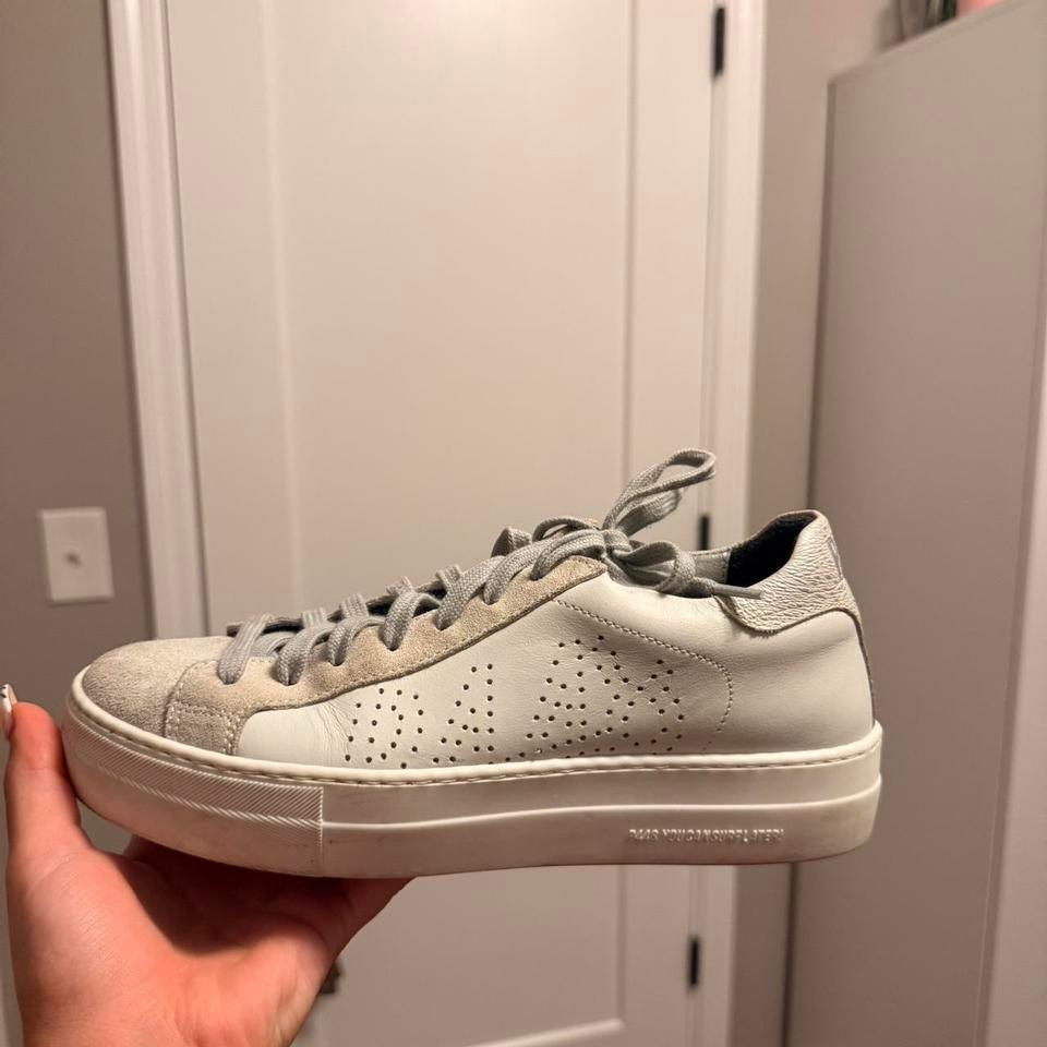 P448 White Leather Trainers Lifestyle F997 4
