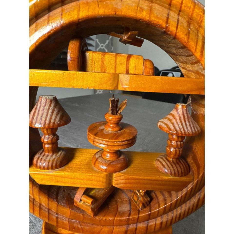Pair Of Vintage Hand Carved 22f4 5