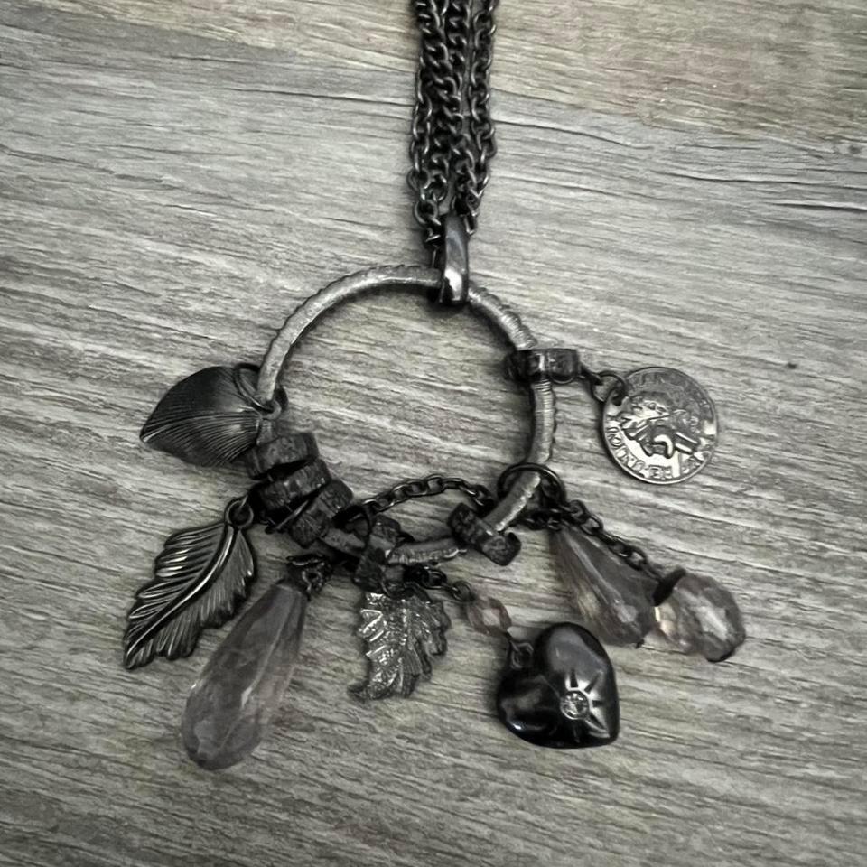 Vintage Black And Silver Charm 57c7 2
