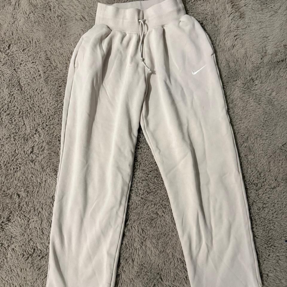 White Nike Sweatpants With Drawstring B226