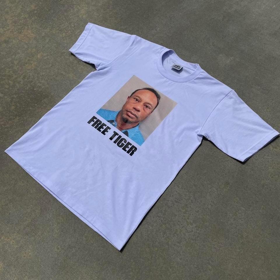 Free Tiger Woods White Tee 26ea 5