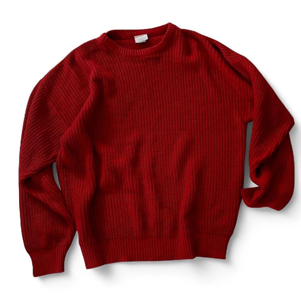 Red Vintage 90s Crewneck Huntington E749