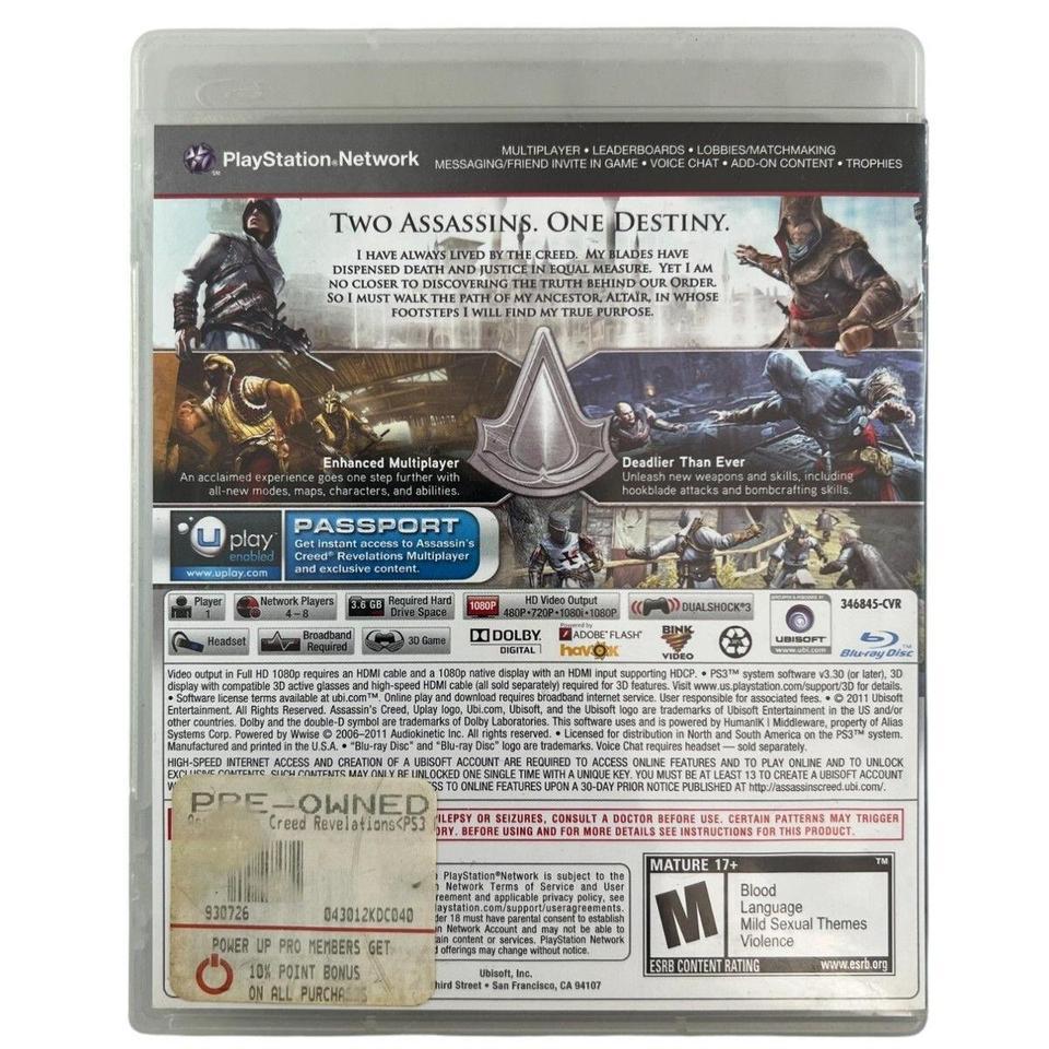 Assassins Creed Revelations Ps3 3
