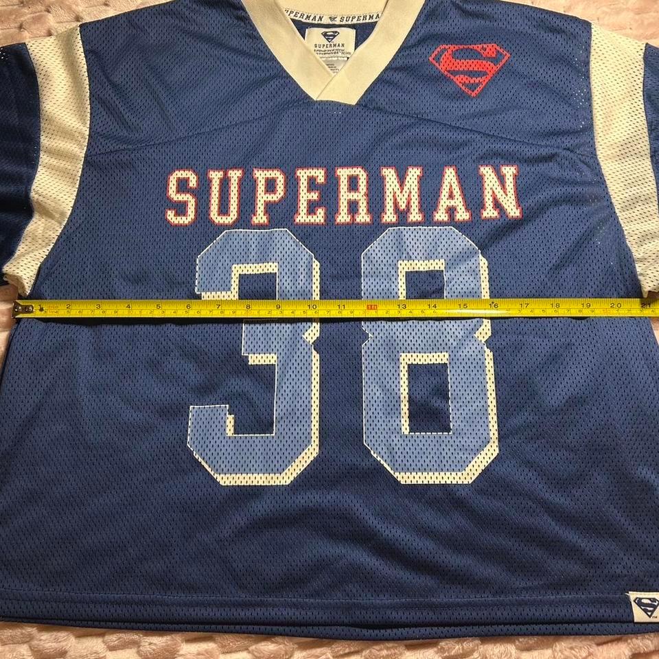 Superman 38 Football Jersey Blue E928 2