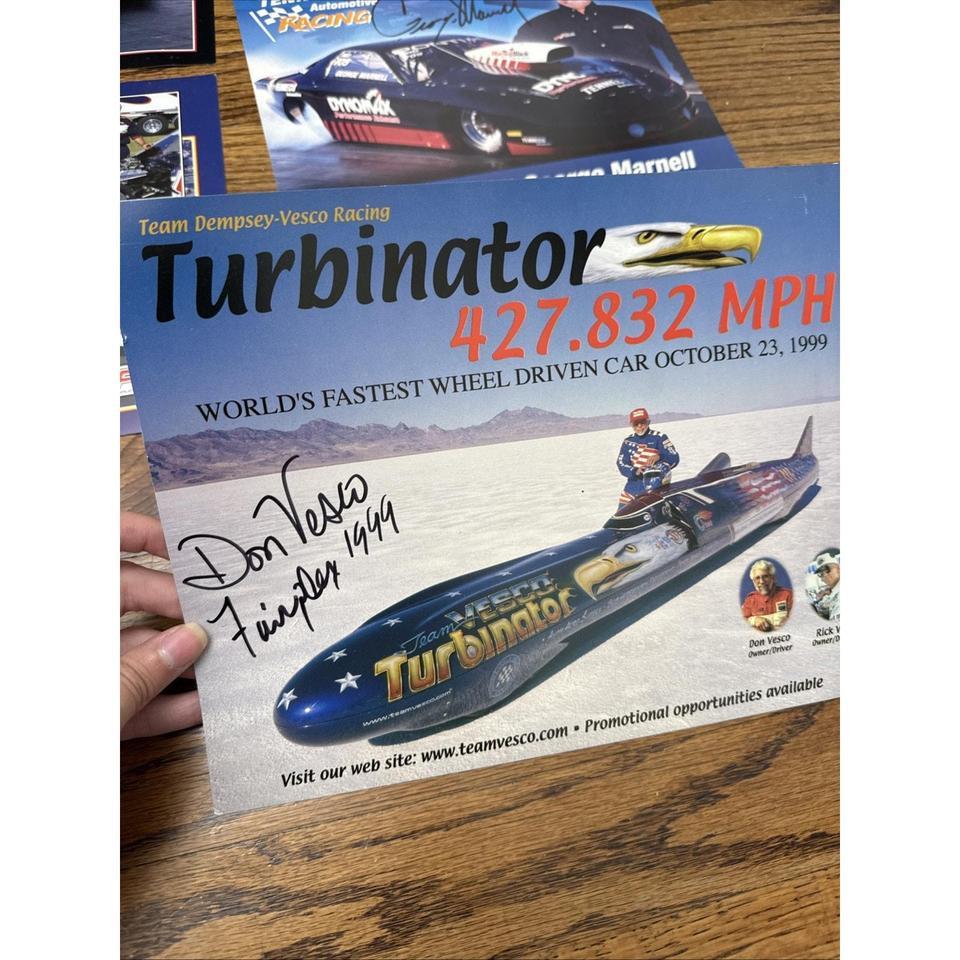 Lot Of 14 Signed Nhra 8668 7