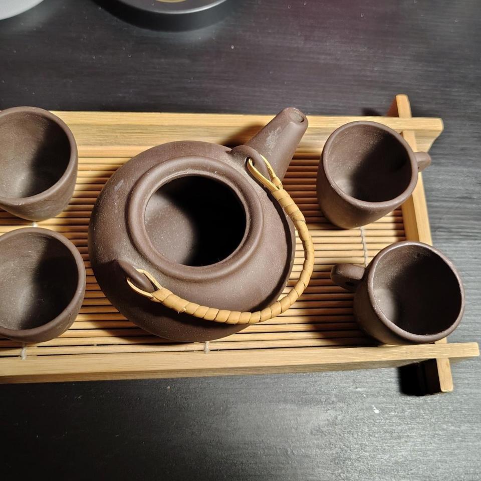 Brown Ceramic Tea Set With 62f8 3
