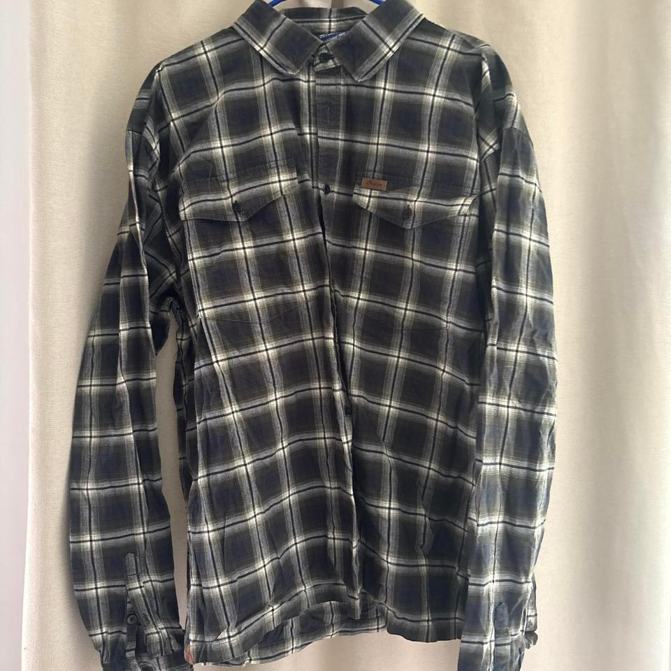 Black And Grey Flannel Shirt 63b8