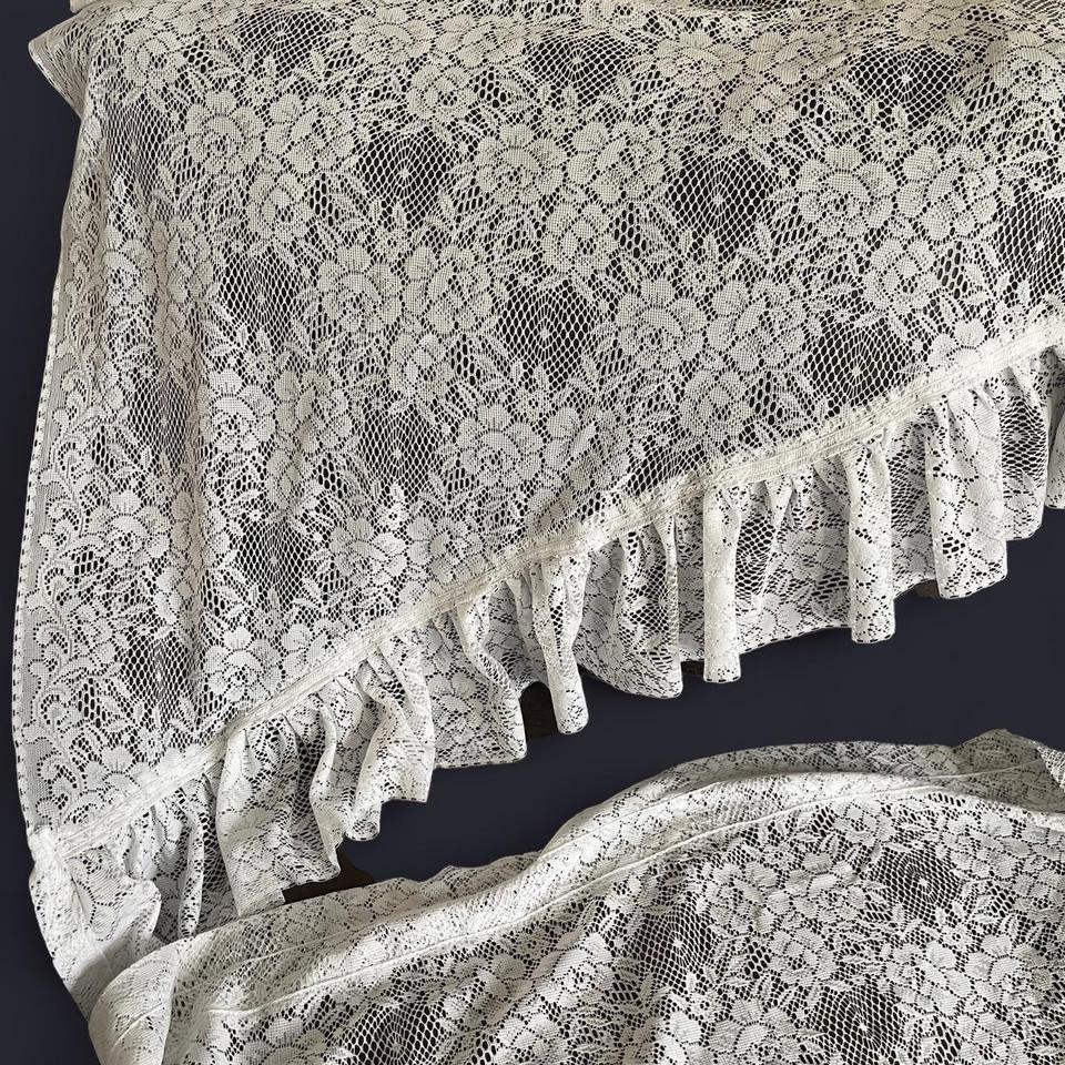 Vintage Lace Ruffle Curtain Valance D29e 3
