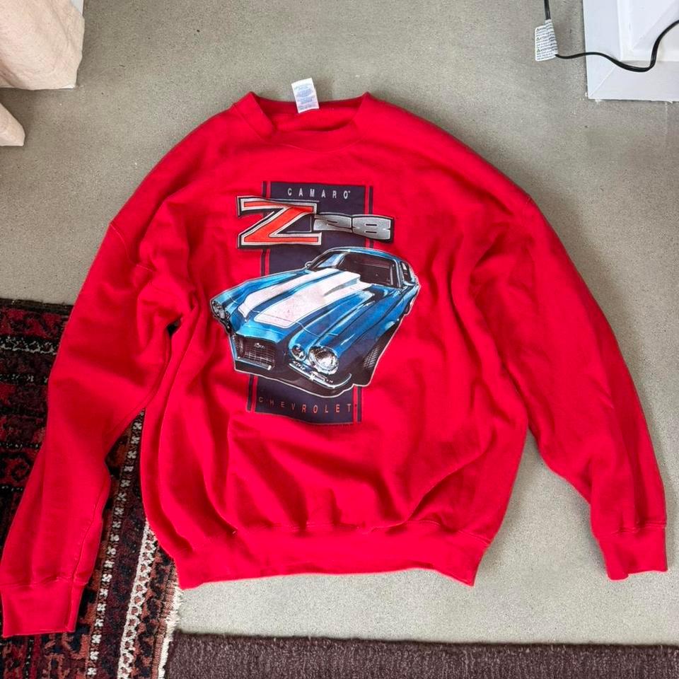 Red Vintage Camaro Z28 Sweatshirt Bf94