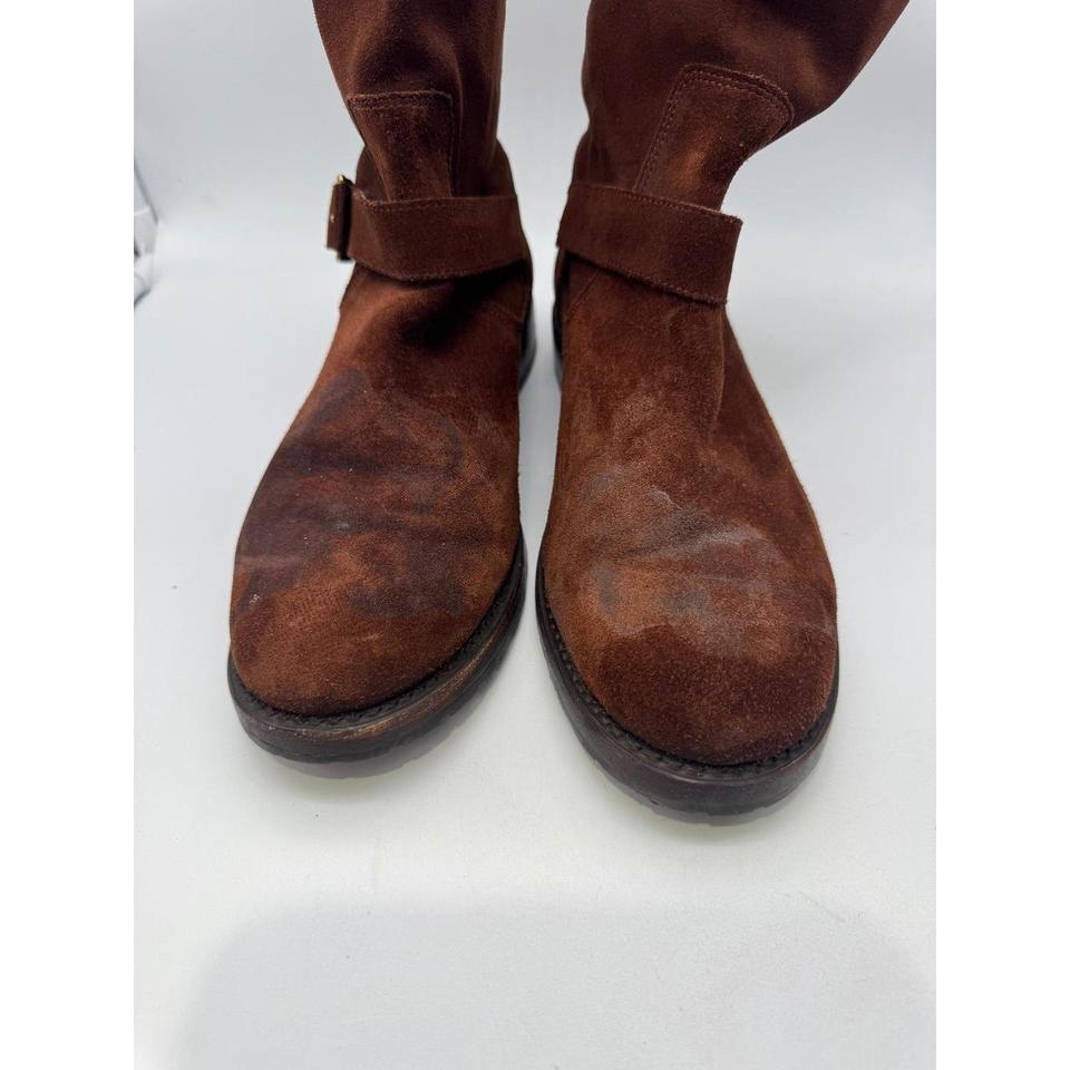 Frye Veronica Cognac Brown Suede 5f10 3