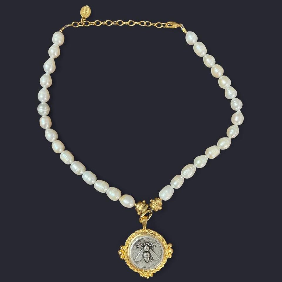 Susan Shaw Pearl Triple Gold