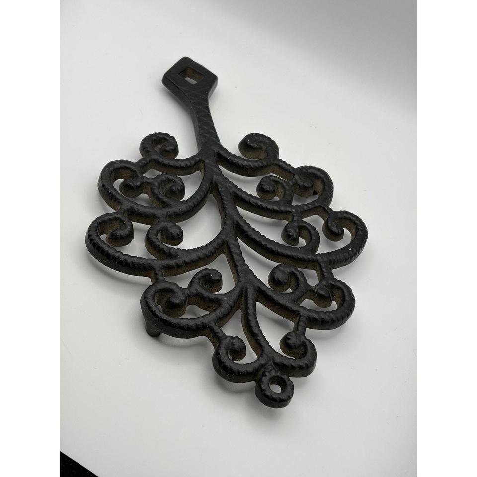 Vintage Black Cast Iron Trivet