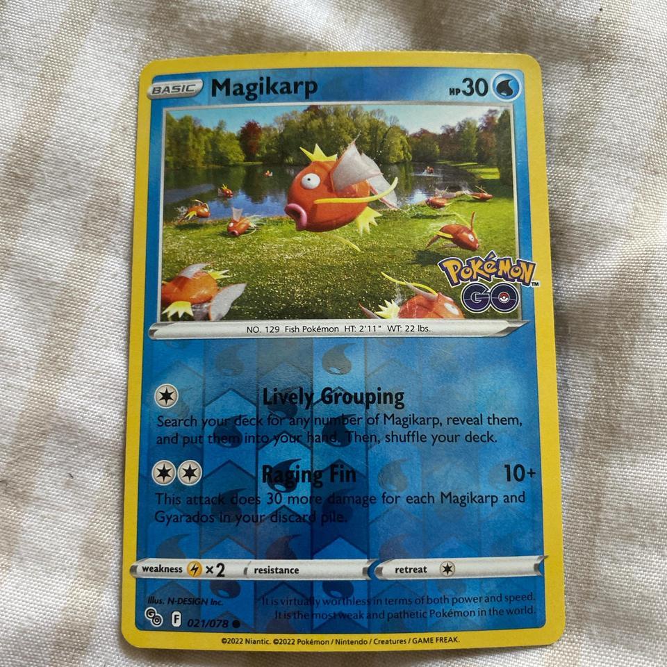 Magikarp Holo Pokemon Card All 906b