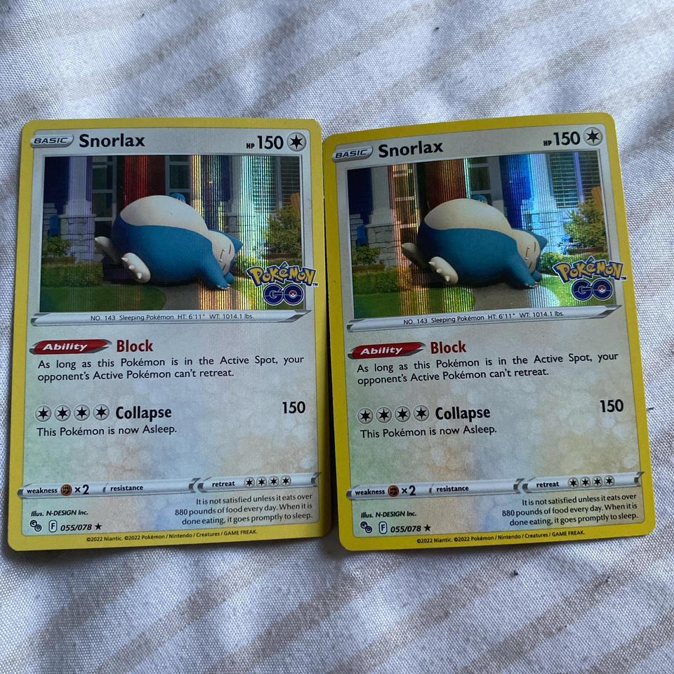 Snorlax Holo Pokemon Card All F801