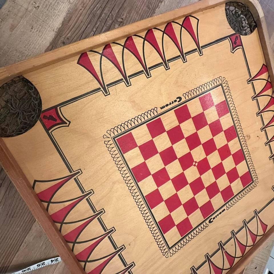 Vintage Carrom Game Board Likely 6