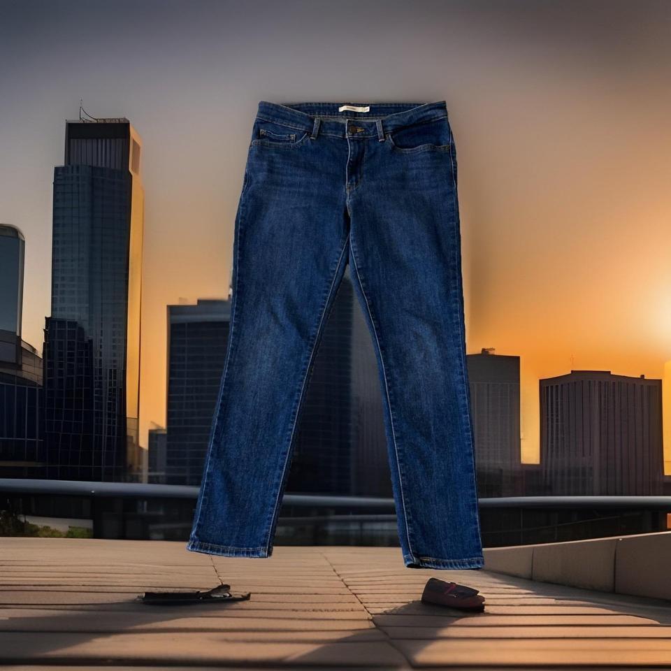 Levis Blue Jeans 711 Skinny Fdb3 2