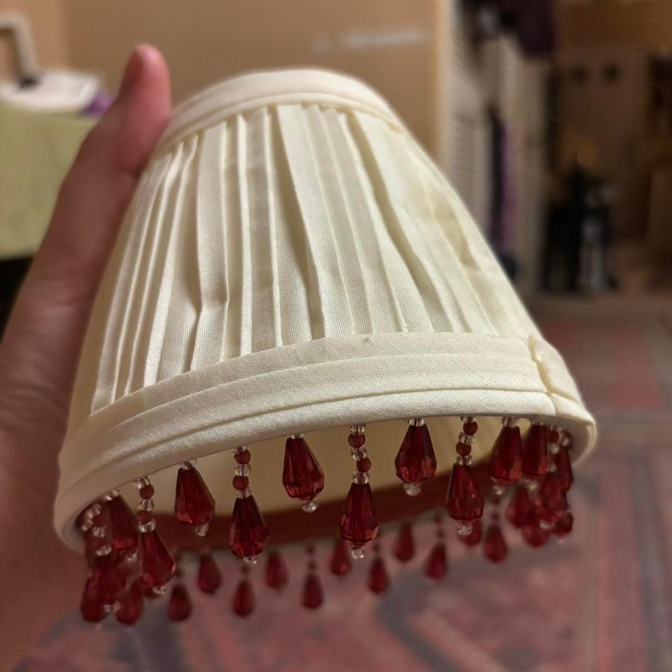 Vintage Red And White Beaded