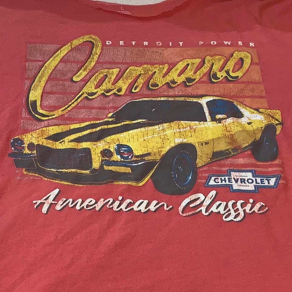 Red Vintage Chevrolet Camaro T Shirt 6d99 2