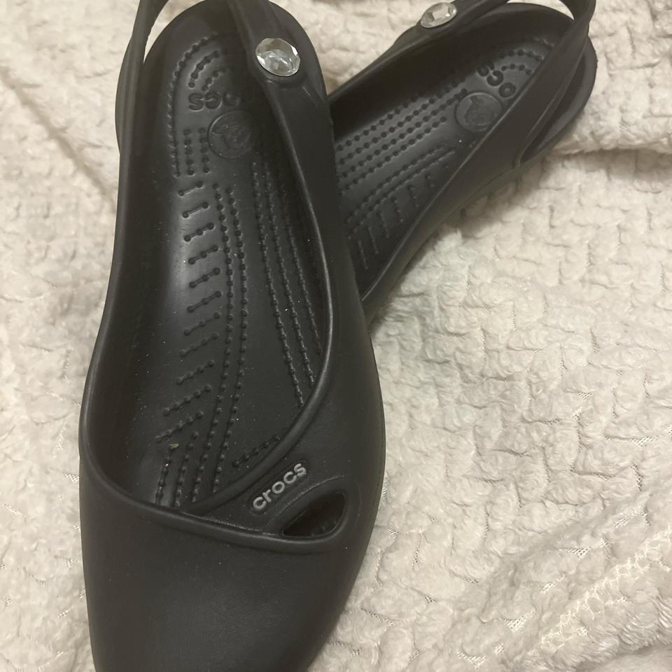 Black Crocs Ballet Flats Women 540c 2