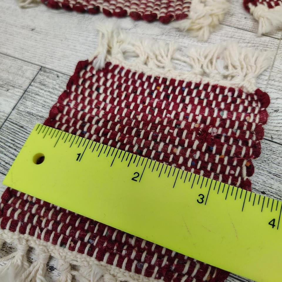 Handmade Boho Woven Coasters Set Ec60 6