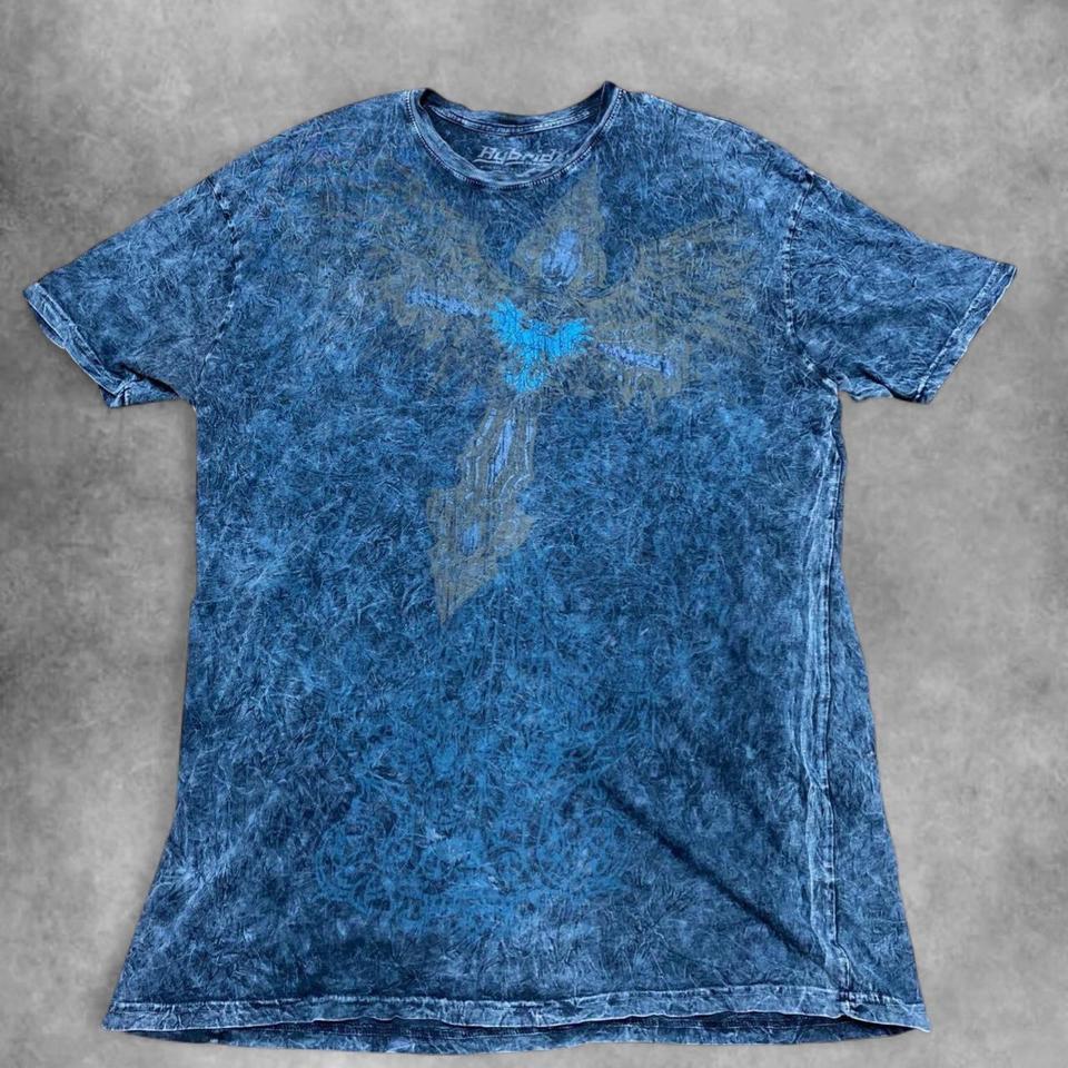 Y2k Faded Cross Wings Graphic 41c3 2
