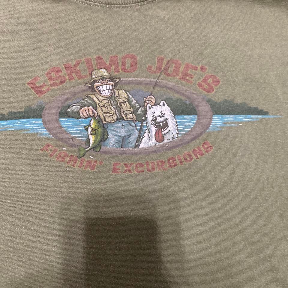 Green Vintage 90s Fishing Tee 8b85 2