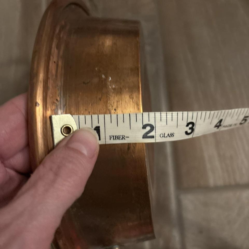 Antique Vtg Copper Saute Pan 4949 6
