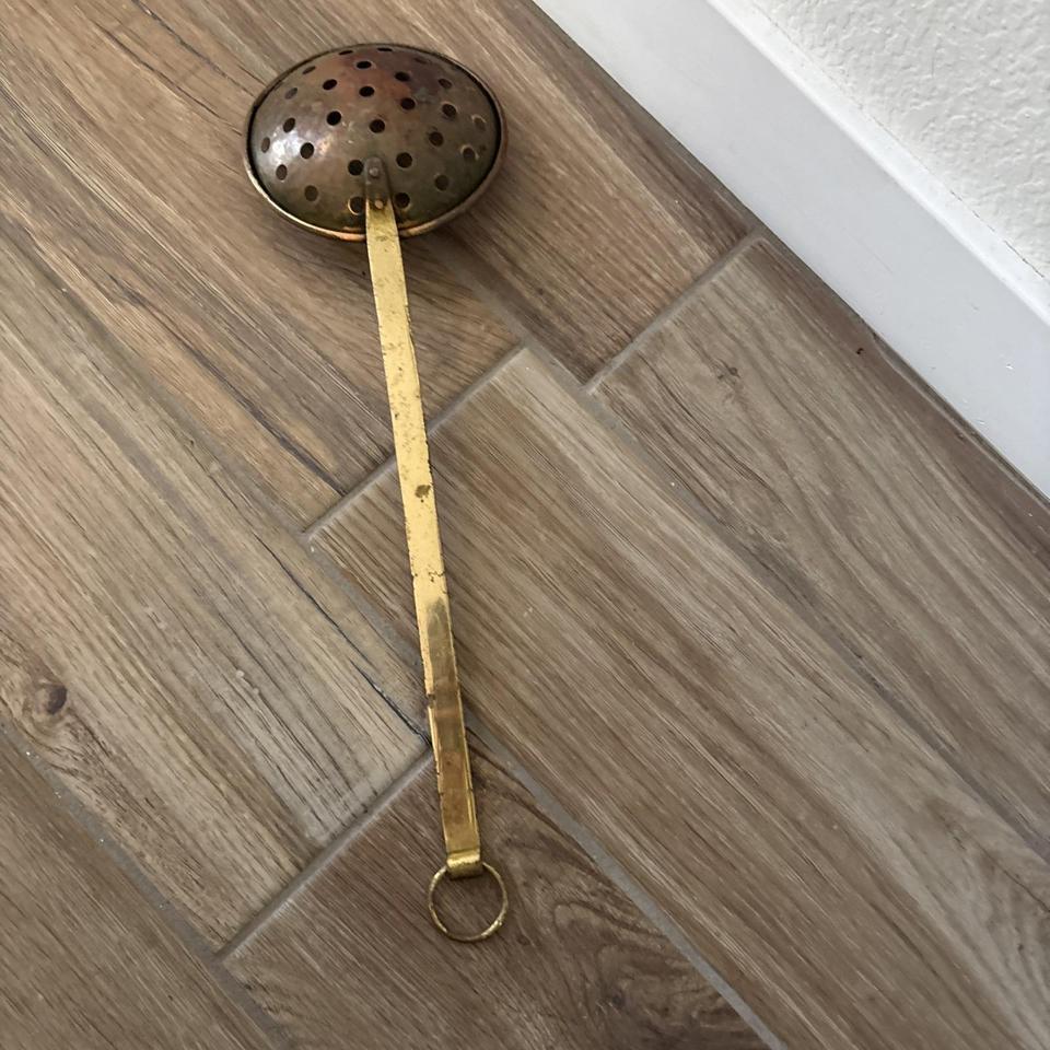 Vintage Brass Skimmer With Long 13ee 5