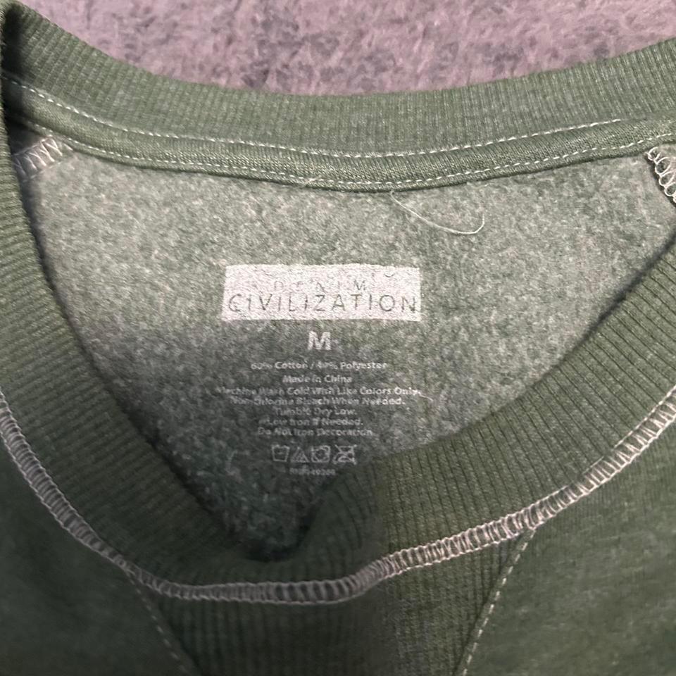 Civilization Green Crewneck Sweatshirt Size 063c 2