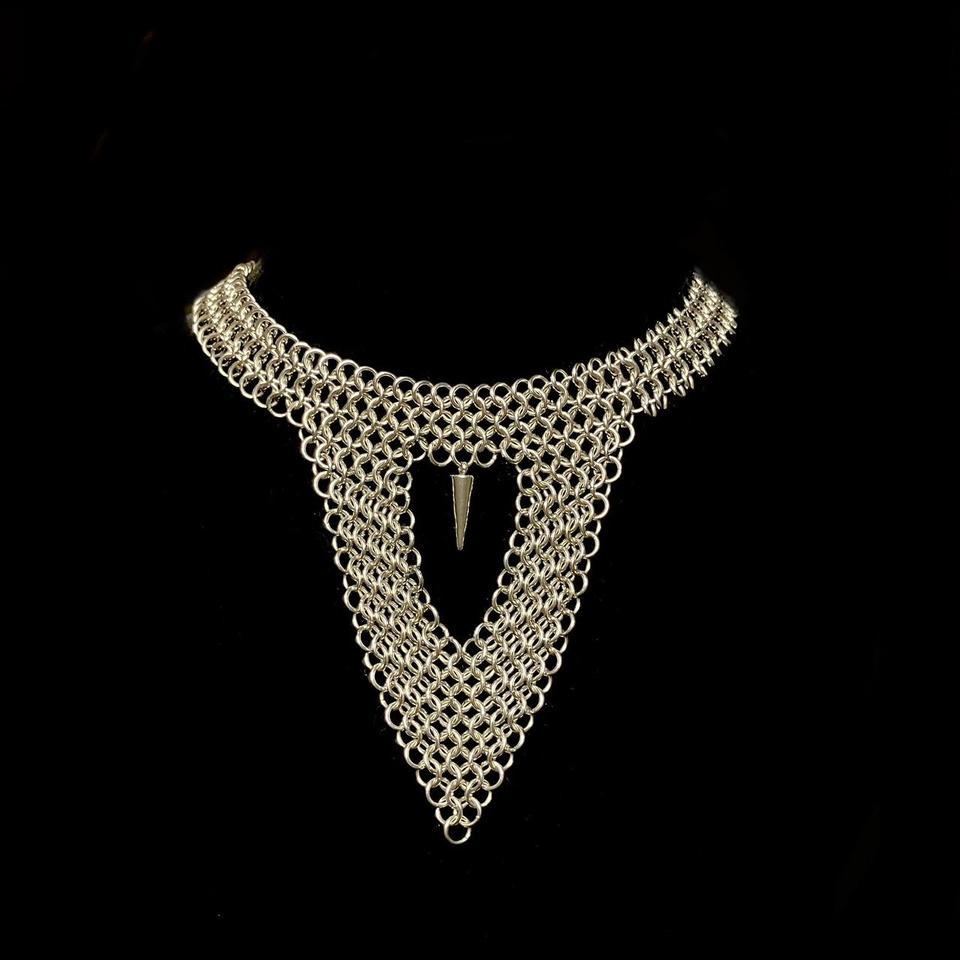 Battle Ready Handmade Chainmaille Necklace 71ce