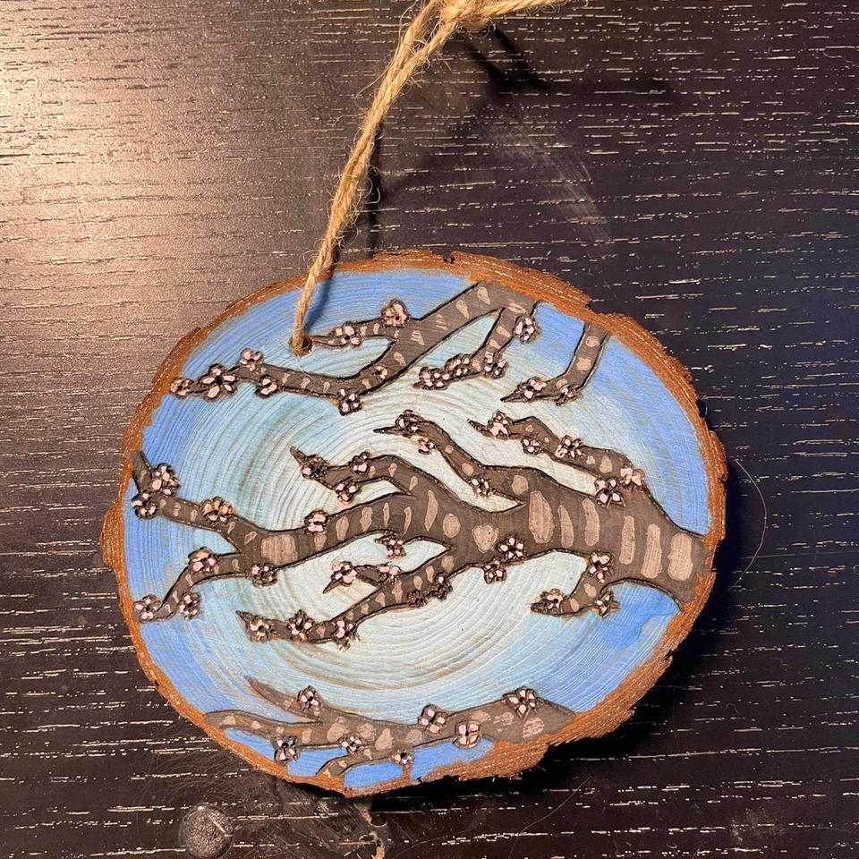 Unique Hand Painted Tree On Wood