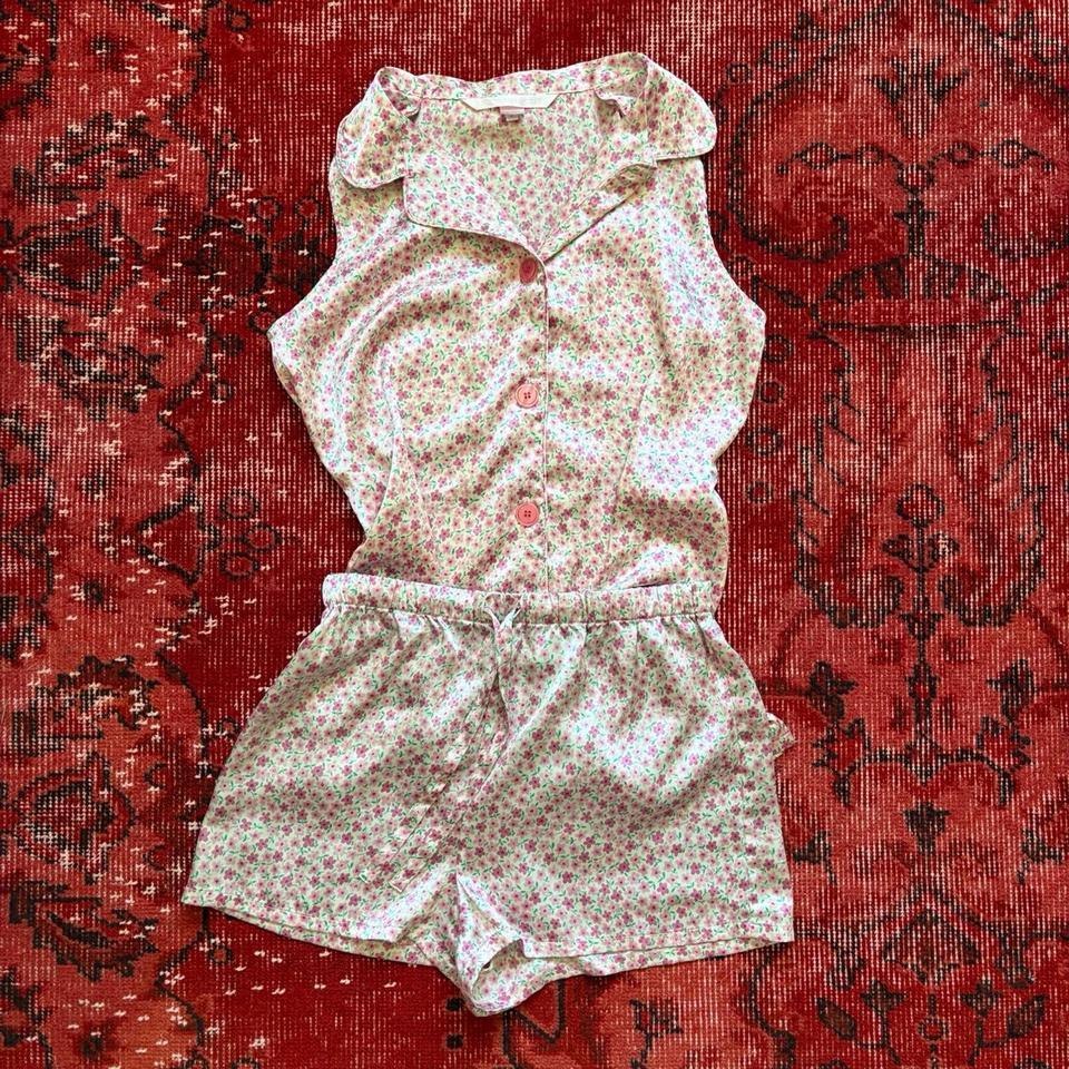 Victorias Secret Pink Floral Silk 51cb