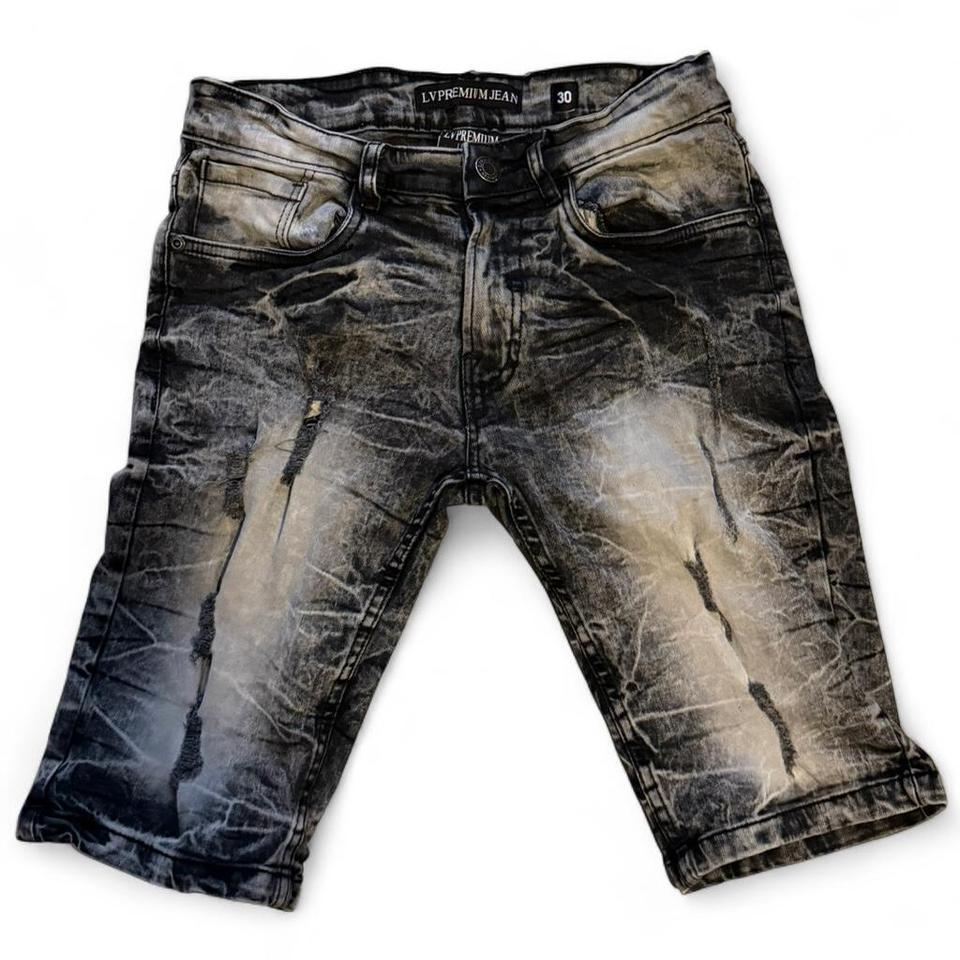 Mens Black Jean Shorts Size 0db7