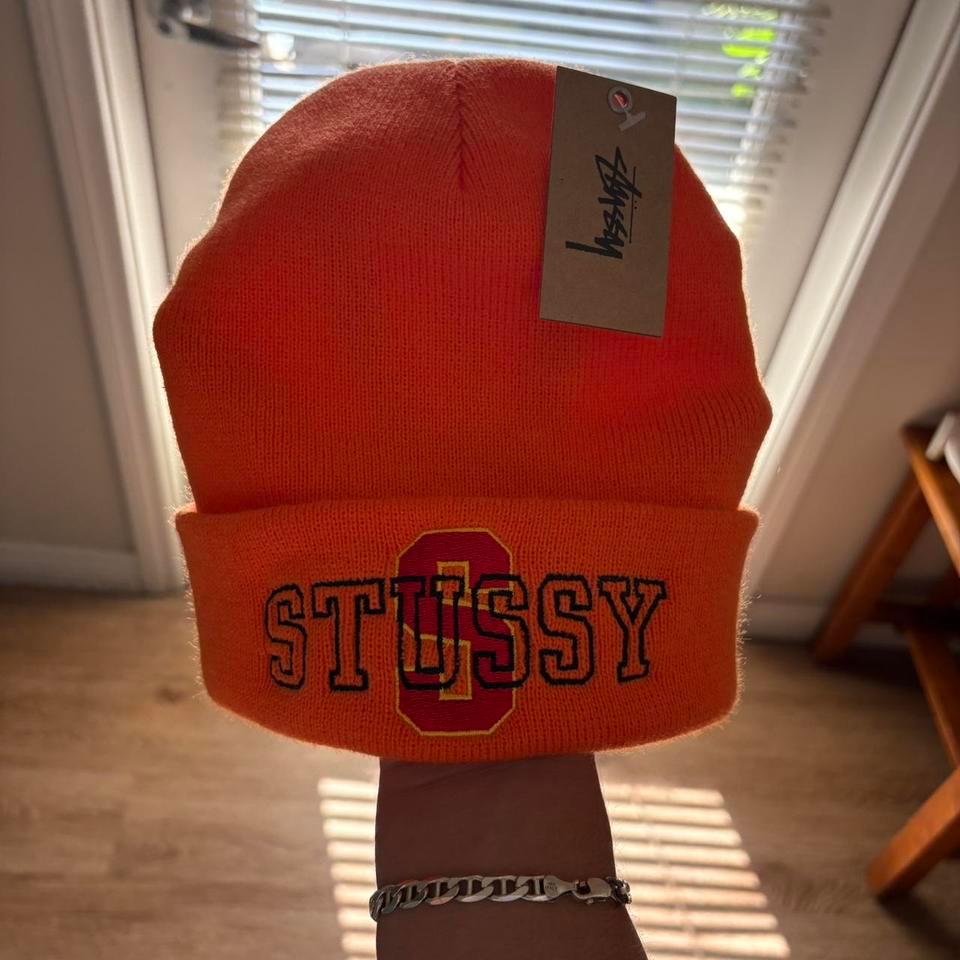 Orange Stussy Beanie That 2