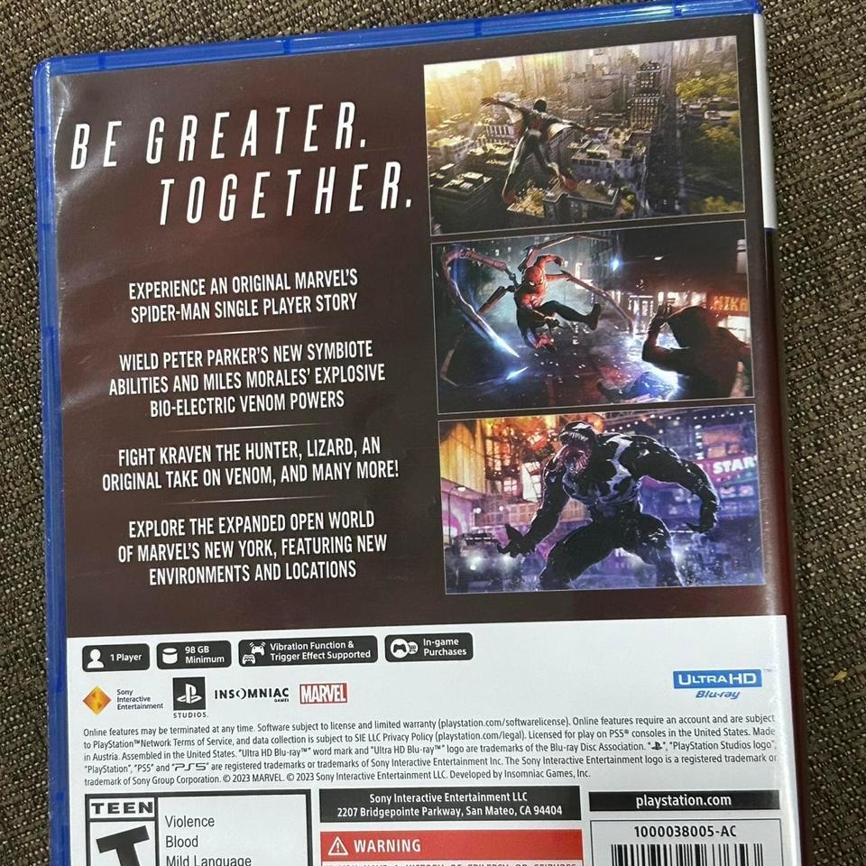 Marvels Spider Man 2 Ps5 Spiderman 2