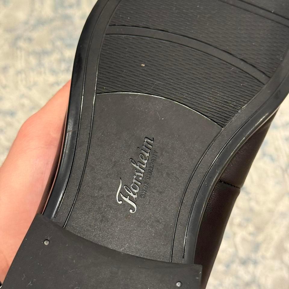 Black Leather Loafers With A 93fa 7
