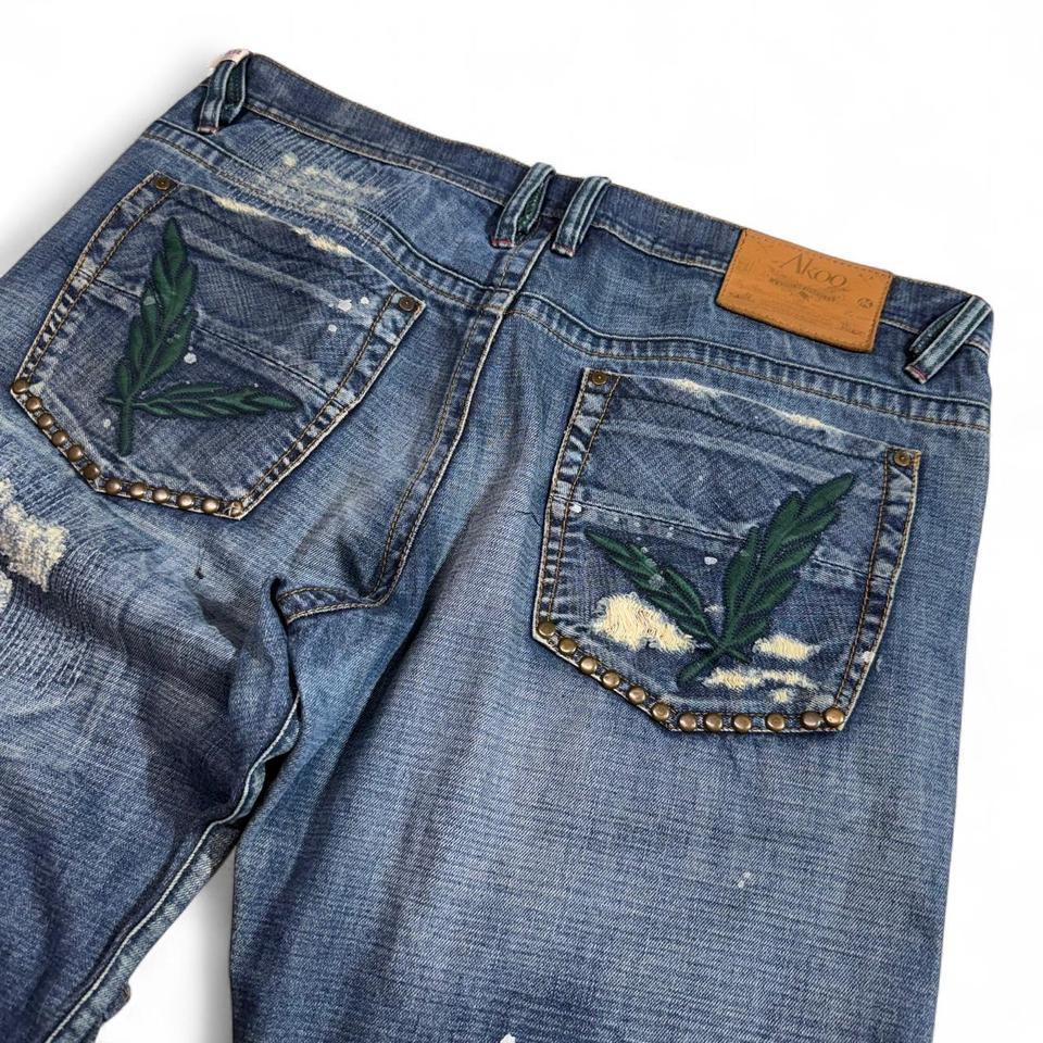 Vtg Y2k Akoo Mens Embroidered 27fe 2