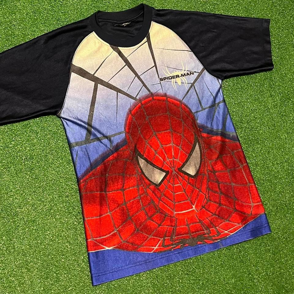 Vintage Rare Spider Man Aop T Bd0a 2