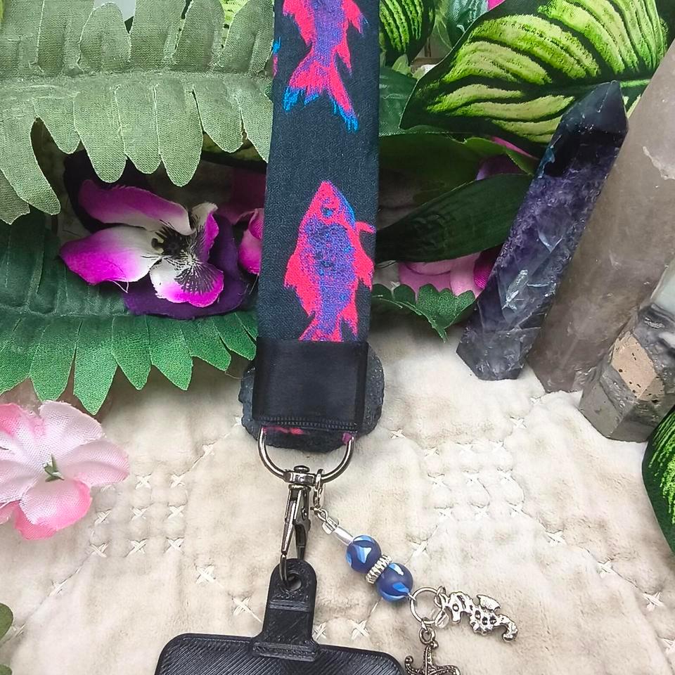 Black And Purple Fish Print F88f 2