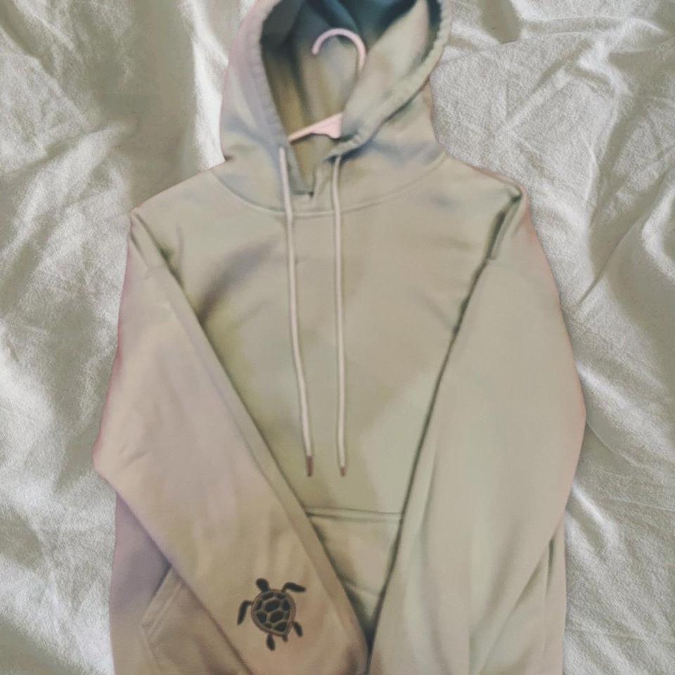 Small Green Turtle Hoodie Graphic 1185 3