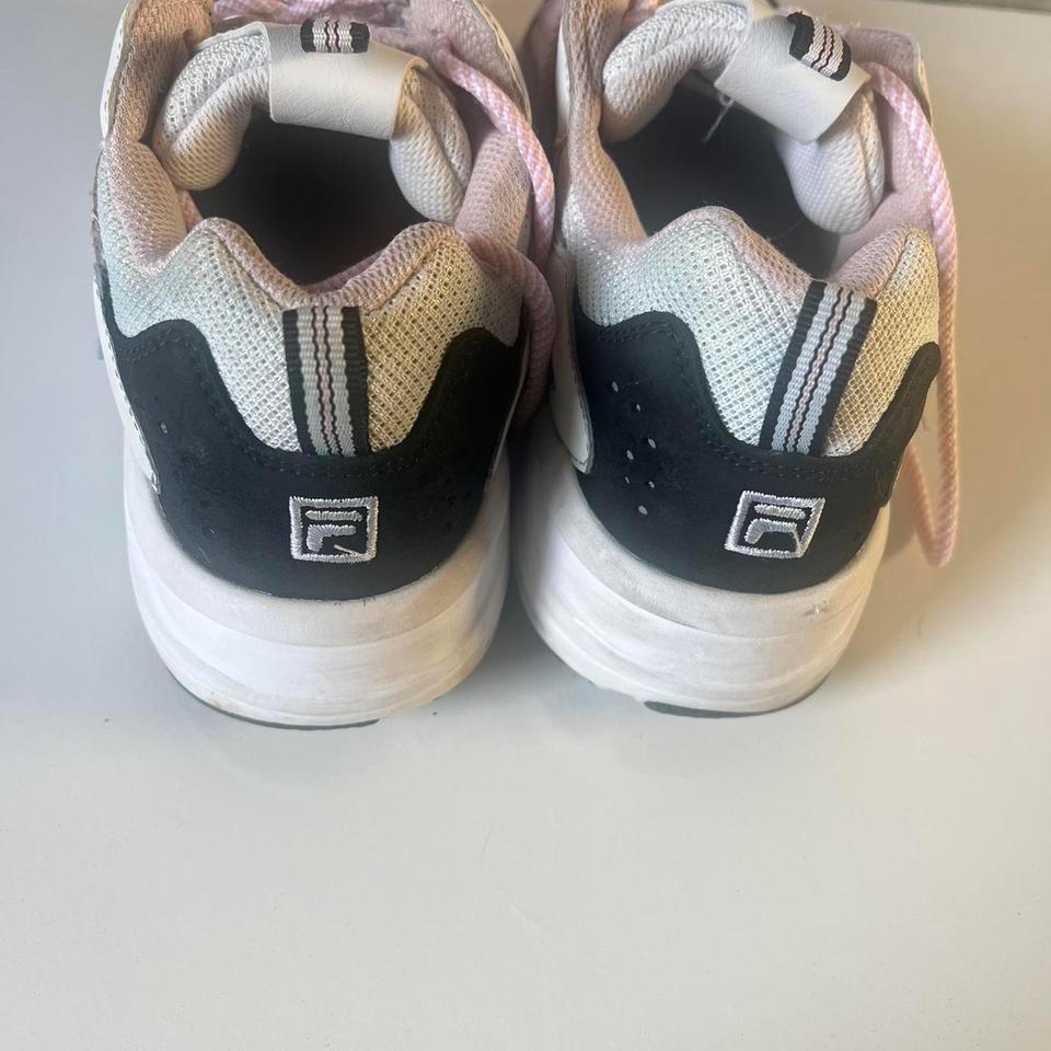 Pink And White Fila Sneakers D011 4