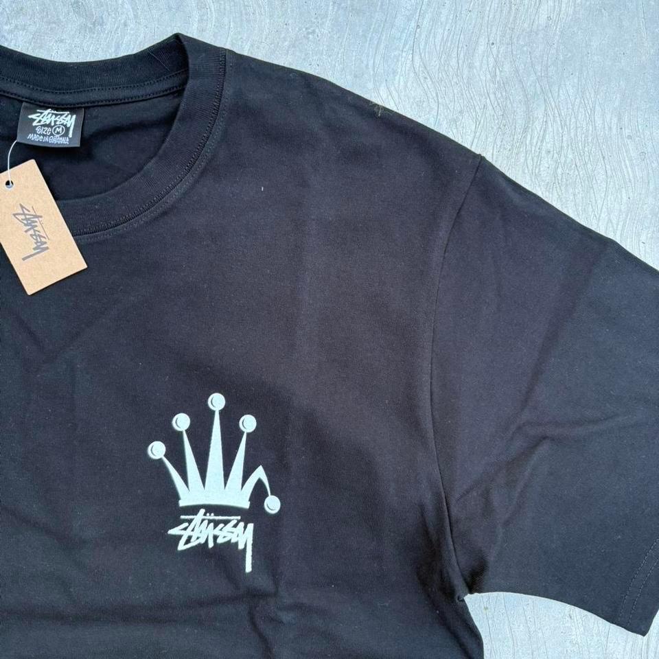 Stussy Crown Logo Black Tee 0028 3