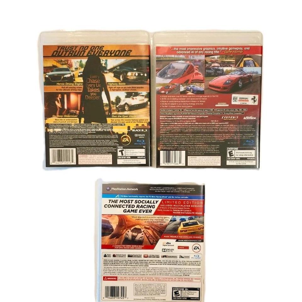 Sony Ps3 Racing Game Lot 7