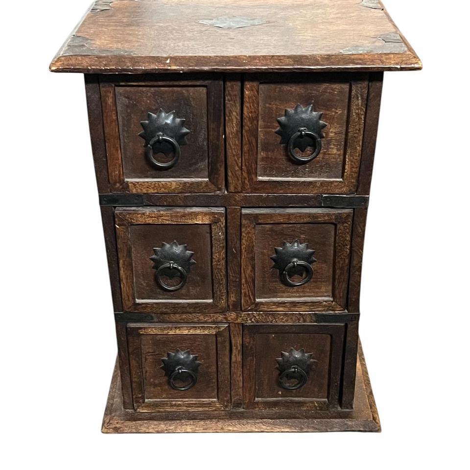 Dark Brown Wooden Cabinet With 7a04