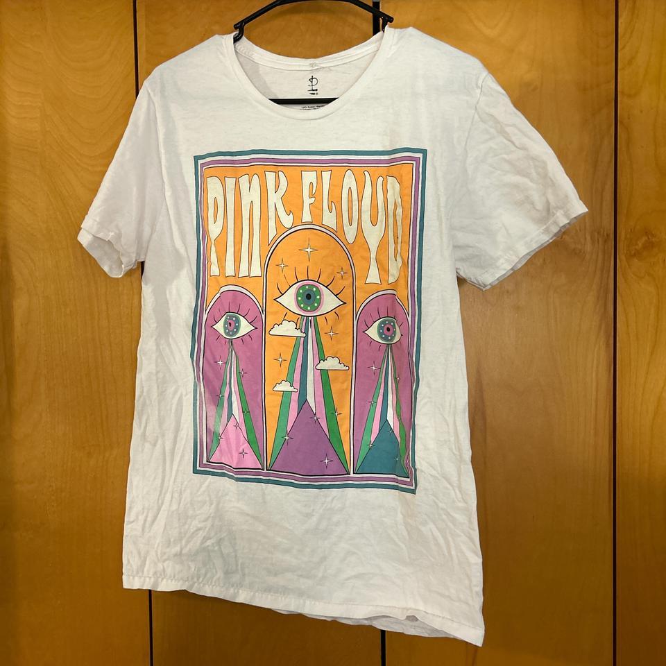 Pink Floyd White Cotton T Shirt