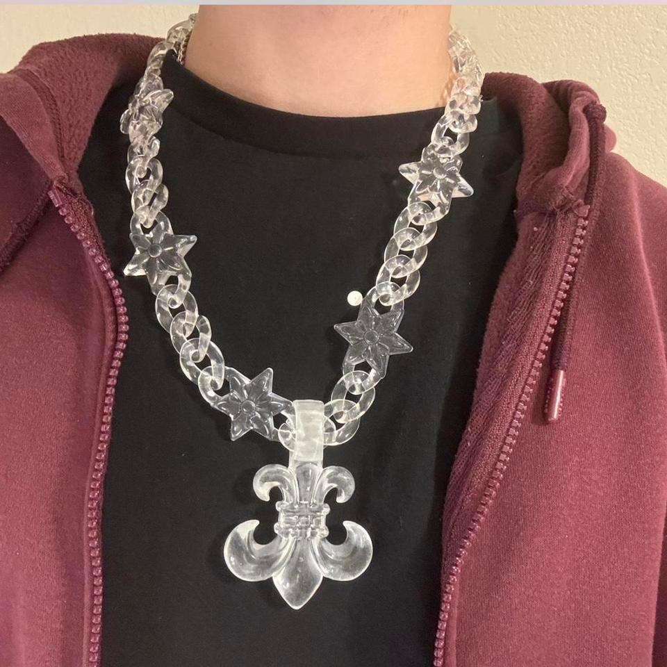 Clear Fleur De Lis Chain 325e
